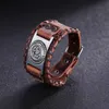 My Shape Handmade Weave United States Marine Corps Bracelet Genuine Leather Black Brown Bangles Copper Bronze Silver Men Jewelry B1886249