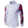 Männer Shirts 2021 Digitaldruck Plum Blossom Langarm-shirt männer Herren Druck Kleidung Casual