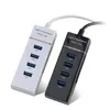 USB HUB Cable Adapter 4 Ports USB 3.0 Dock Fast Transfer Splitter 4 in 1 USB Extention Data Transfer for PC MacBook Laptop hab