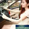 Summer Women Sunscreen High Elasticity Spandex Long Gloves Anti-UV Solid Sexy Drive Etiquette Stage Performance Party Cosplay Factory price expert design Quality