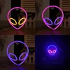 Alien Neon Sign Decorazione da appendere a parete Lampade a nastro a LED Luci notturne USB per feste di compleanno Bar Lampada per decorazioni natalizie