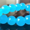 MG1199 8 mm New Design Genuine South African Blue Topaz Bead Bracelet for MEN Fashion Birthday Gift for Him