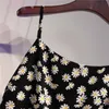 コロバフ韓国の甘いスパゲッティストラップ女性のドレス夏の花版の新しい女性のドレスエレガントなプラスサイズのvestidos mujer 210430