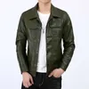 Men PU Leather Jackets Slim Fit Coat Solid Business Jacket Fashion Male Outwears Casual Biker Motorcycle Coat LM101 210927