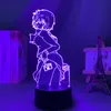 Nocne światła Tajemnicza dziewczyna X Urabe LED LIGE LIGHT DOKORNIKA DEKORNIKA Sypialnia Birthday Dift Pokój biurko Acryl 3D Lamp212W