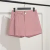 Shorts femininos casuais terno senhora estilo cintura alta calças de vestido reto