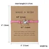 Uraltes Silber Unendlichkeitsliebe Herz Eule Anhänger Identifikationsarmbänder Sommer Strand Frauen Mädchen Handgefertigter Lederarmbandschmuck mit Make a Wish-Geschenkkarte