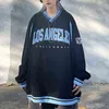 Vintage Ayı Nakış Tişörtü Kadın Harajuku Streetwear Rahat Uzun Kollu Crewneck Boy Moda Hoodie Koreli Kızlar 211103