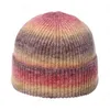 Mode Tie Dye Beanies Mössor För Kvinnor Ull Strikkad Vinter Varm Keps Män Hip Hop Caps Utomhus Bonnet Casual Hat