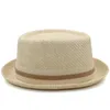 Chapeaux à large bord hommes femmes classique paille porc tarte Fedora chapeaux de soleil Trilby casquettes été plaisancier plage en plein air voyage fête taille US 7 19902788