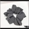 Andere sieraden drop levering 2021 Lichte kleurstreep elastische scrunchies voor vrouwelijke groothandel schattig kawaii baby hoofdband doek haar aessories oy