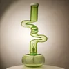 Unique Heady Hookahs Big Beaker Glass Bongs Diffused Downstem 18mm Female Joint Water Pipes Having Many Bends