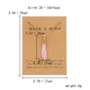 Belleper „Make A Wish“-Halskette mit natürlichem Wassertropfen für Liebhaber, Edelstein-Wassertropfen-Anhänger, Charm-Schmuck, einzigartige Halsketten