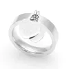 Fashion t anelli per donne design originale design grande qualità Doppio anello a forma di cuore a forma di cuore rapido spedizione 1 pz