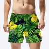 Pantaloncini da surf da uomo Design di piante tropicali Costumi da surf Costumi da bagno da spiaggia Elastici Sunga Masculina Praia