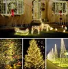 Christmas Tree Decorations LED Strings Lamp Copper Wire Solar Lights 10 20m IP65 Waterproof Fairy Light 8 Mode Outdoor for Garden Wedding Party Holiday lighting