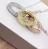 50% de réduction sur les colliers d'amour en acier inoxydable cz pendentifs collier ras du cou de mode cadeau de bijoux de collier d'amant avec sac de velours jerseyproshop