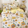 Bedding Sets 1 Printed Solid Home Set 4pcs High Quality Lovely Pattern With Star Tree Flower