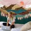 Sunset Mountain Tapestry Wall Hanging Tapestries Wall Art For Home Deco Living Room Bedroom Wall Art Large size Free Dropping 210609