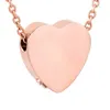 Rostfritt stål kremeringsmycken för Ashes Heart Urn Necklace Memorial Pendant Keepsake For Women Men284w