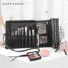 Cosmetische tassen Gevallen opslagzak Organisator Happy Makeup Women Brush Rolling Case Portable Travel Bagcosmetic