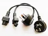 Power Adapter Cord, Right Angled Australia New Zealand 3Pin Male plug to IEC320 C5 Female Adapter Cable 30CM /10pcs