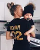 Familie Passende Kleidung Verkauf Look Baumwolle T-shirt DADDY MOMMY KID BABY Lustige Brief Drucken Nummer Tops T-shirts Sommer 210517