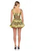 Sommar Kvinnors Sexig Tube Top High Waist Dress Fashion Bodycon Ärmlös Ladies Big Swing Slim Slimming Mini Printed Dress 210625