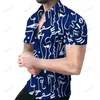 Hawaiian Summer Short Sleeve Shirts Mens Fashion Casual Beach Shirt Button Up Roupas Plus Size Blouse