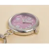 Moda Keychain bolso enfermeira relógio estudante clipe fivela médico relógio luminoso logotipo personalizado