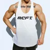 Muscleguys 브랜드 체육관 의류 망 메쉬 피트니스 스트링거 탱크 탑 남성 보디 빌딩 조끼 실행 스포츠 운동 민소매 셔츠 210421