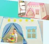 Tenda infantil Jogar Little Flower House 420D Princess Castle Interior e Outdoor