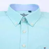 Hommes Oxford à manches courtes été chemises décontractées poche plaquée confortable coupe standard boutonnée mince solide hauts chemise 210410