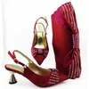 Dress Shoes Mature African Women Royal Wedding Party And Bag To Match With Shinning Crystal Gold Color Italian Style Set