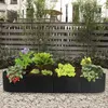 4/8 Grid Gardening Felt Planting Bag Tuin Planter Bloem Potten Lay-out Waterdichte Bloempot Indoor Outdoor Gebruik / Planters