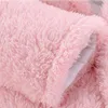 Jacken Winterkleidung Baby Kapuzenspielanzug Fleece Ohren Geborene Jungen Mädchen Overall Wraps Füßiger Mantel Oberbekleidung Säuglingskleidung