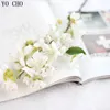 YO CHO DIY Christmas Wreath Vivid Artificial Flower Cherry Blossom Sakura Petals Handmade Wedding Decoration Party Decorative Y0630