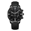 腕時計ミニマリスト男性ファッション超薄い時計シンプルなビジネスステンレス鋼メッシュベルトクォーツ時計4サブ装飾ダイヤル時計