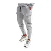 Pantaloni sportivi da uomo in cotone Tasche multiple pantaloni sportivi cargo casual Pantaloni sportivi da uomo con stampa di lettera di marca da uomo Taglie forti 3XL 210406