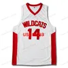 Zac Efron Troy Bolton East High School Basketball Jersey Men's Sichled White Any rozmiar XS-5XL Nazwa i numer