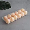 Opslagflessen Potten 24 -stks Plastic ei Kartons Bulk Clear Chicken Tray Holder voor familie Pasture Farm Business Market 12 Grids2375019