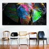 Dipinti AFFIDABILI Colorato Elefante Africano Tela Pittura Arte Della Parete Olio Animale Stampe di Dimensioni Enormi Poster Per Soggiorno299H