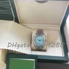 Super Men Watch BP Factory Version Watch photograph 124300 Turquoise blue Dial Sapphire Glass Automatic Movement 41mm Mens Wristwatch Watches With Original Box