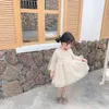 honeycherry Girls Dresses For Party And Wedding Baby's Westernized Princess Children's Long Sleeve Lacquer dress 211231