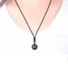 Pendant Necklaces Natural Gold Obsidian Bead For Woman Transfer Good Luck Beads Necklace Amulet Rope Chain Handmade Jewelry Gift