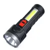 Lanternas Tochas Modelo de Moda Tocha com Cob Sidelight Design Mini ABS Plástico Poderoso LED recarregável