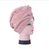 Douche Caps Casquettes Microfibre Sèche-cheveux Spo Soft Spa Turban Couleur Solid Couleur Solid Chapeau Femmes Accessoires 3 Couleurs en option BT1146