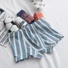 Baby Boys Underwear Algodão Adolescente Adolescente Jovem Desenhos Animados Impressão de Futebol Capas Crianças Respirável Blue Listrado Boxers 210622