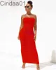 Women Long Maxi Dresses Summer Off Shoulder Bandeau Slim Pleated Casual Dress Tight High Stretch Party Dress Sexy Club Pencil Skirt