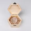 Naturlig kristall grov polerad boll trä presentförpackning konst smycken hem skrivbord dekoration mineral helande reiki energi sten